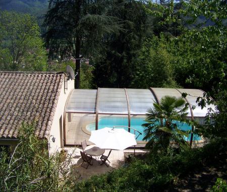 Villa avec piscine couverte en cévennes, 6/8 pers. -