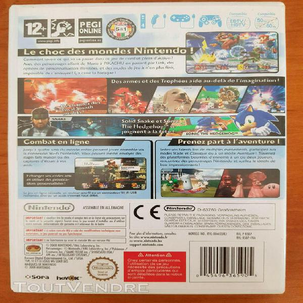 Super smash bros brawl nintendo wii (version fr)