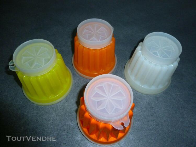 tupperware lot de 4 moules petit gourmet entremet flan desse