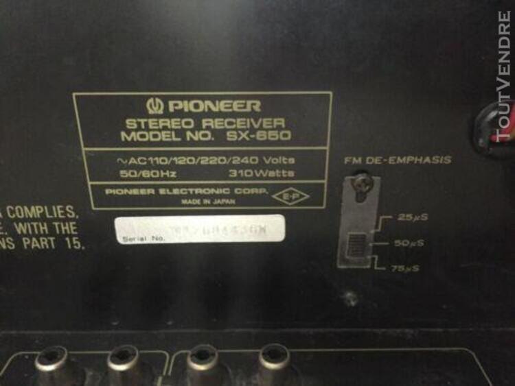 Ampli tuner pioneer sx 650