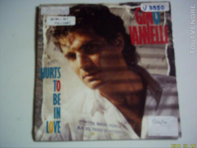 Vinyle 45 tours: gino vannelli: hurts to be in love.