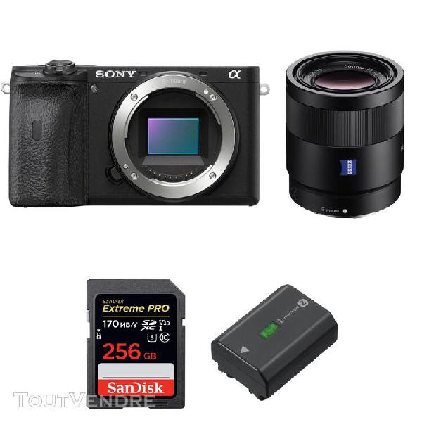 Sony alpha a6600 + sony sonnar t* fe 55mm f/1.8 za + sandisk