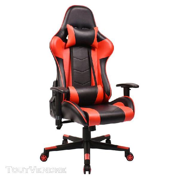 fauteuil de bureau gamer noir et rouge gordon