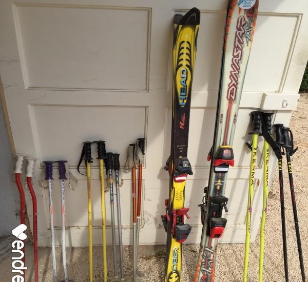 Skis et bâtons