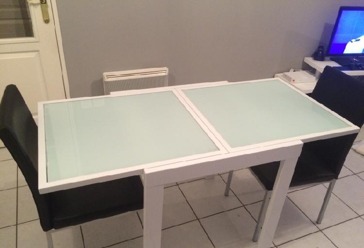 table cuisine 70x140 + rallonge 70