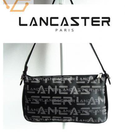 lancaster paris vintage sac cuir noir