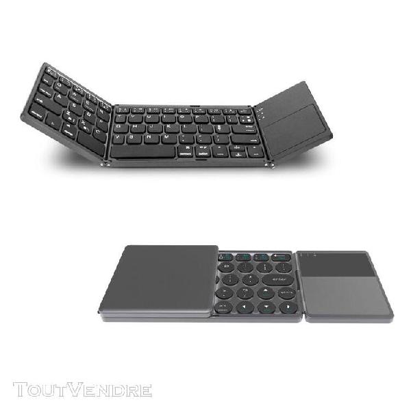 Mini clavier sans fil bluetooth portable pliable pavé