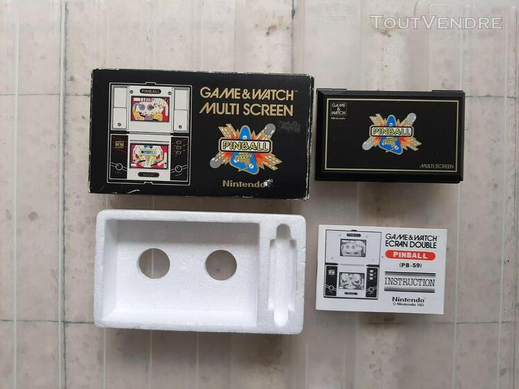 Nintendo game and watch /pinball/version francaise/en boite