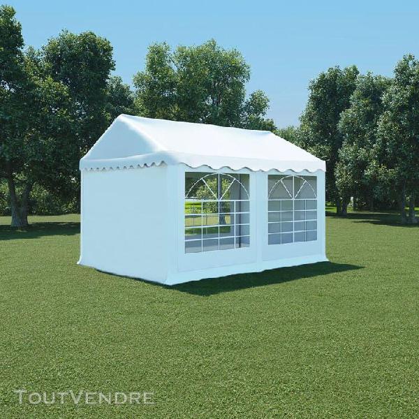 vidaxl chapiteau de jardin pvc 3 x 4 m blanc