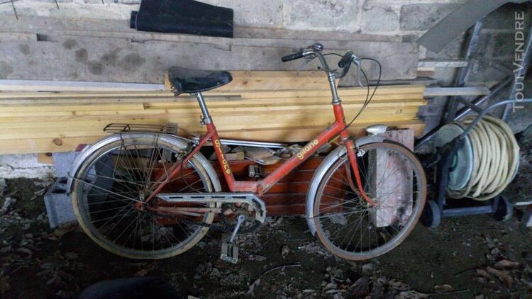 Ancien mini vélo pliable plicyclette gitane orange vintage