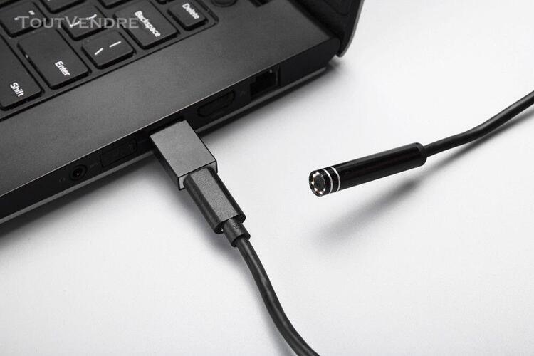 endoscope usb android / type-c inspection 7mm caméra 8 led