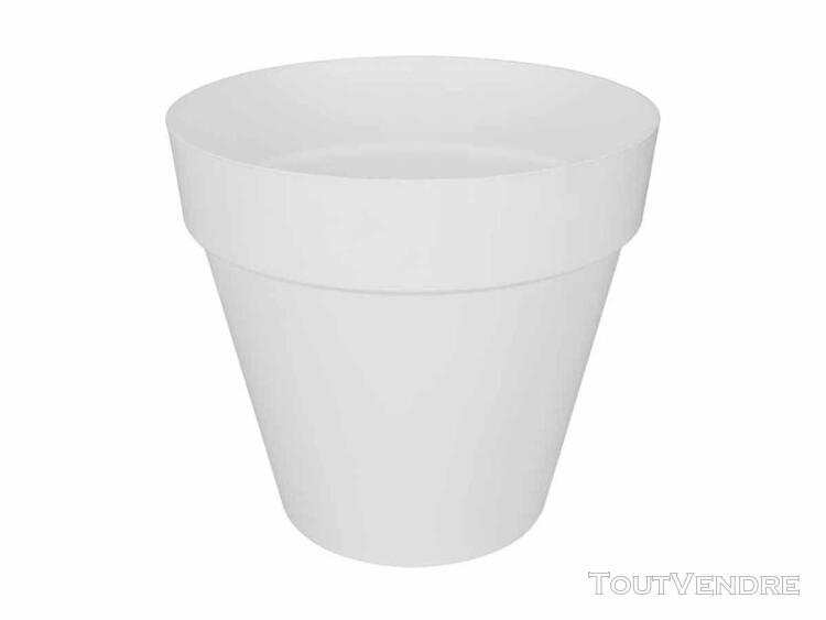 pot de fleur rond loft urban Ø 70 x h.62 cm - blanc