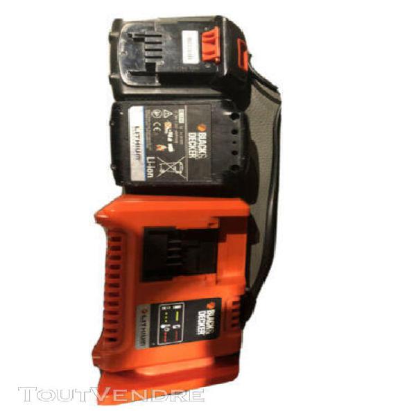 chargeur visseuse black et decker et 2 batteries