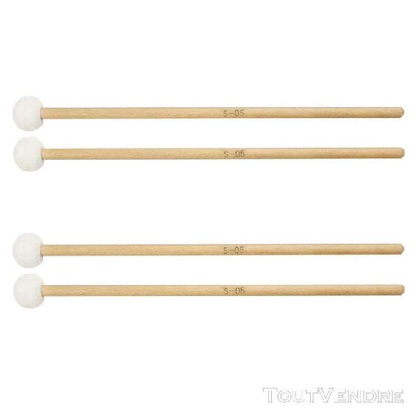 Pack de 4 baguettes de tambour,baguettes de tambour à main