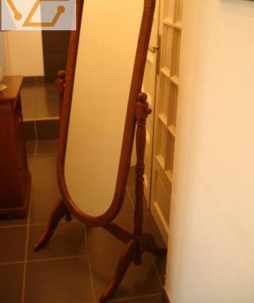 Psyché miroir en bois