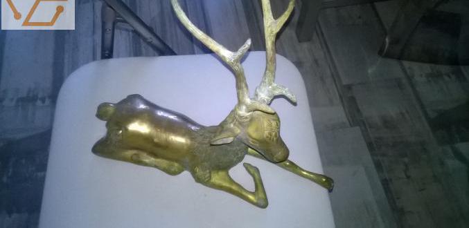 piÈce unique cerf en bronze