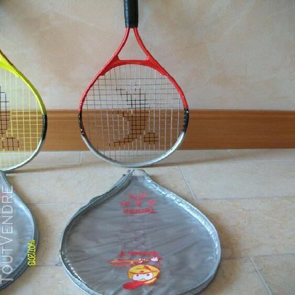 raquette de tennis pour enfant (couleur rouge)