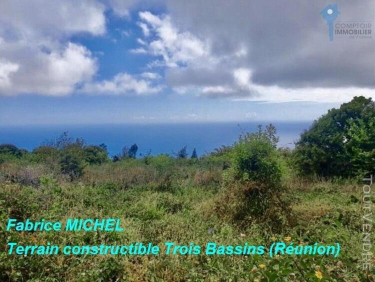 vente terrain la reunion les trois bassins