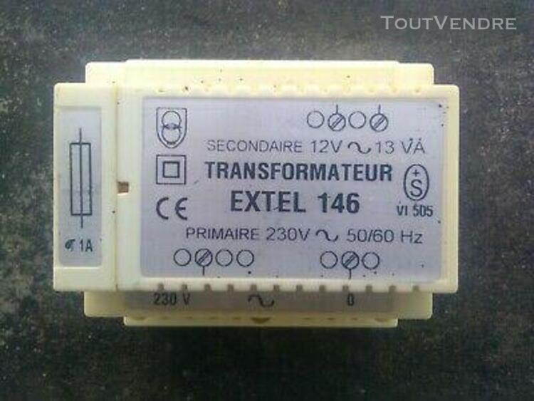 1 alimentation / transfo extel 146 interphone 230v / 12v 1