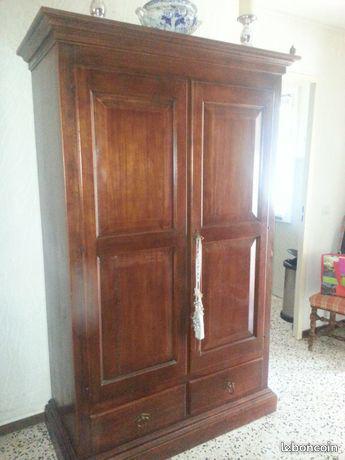 armoire haute bois noble 1.20/2m occasion,