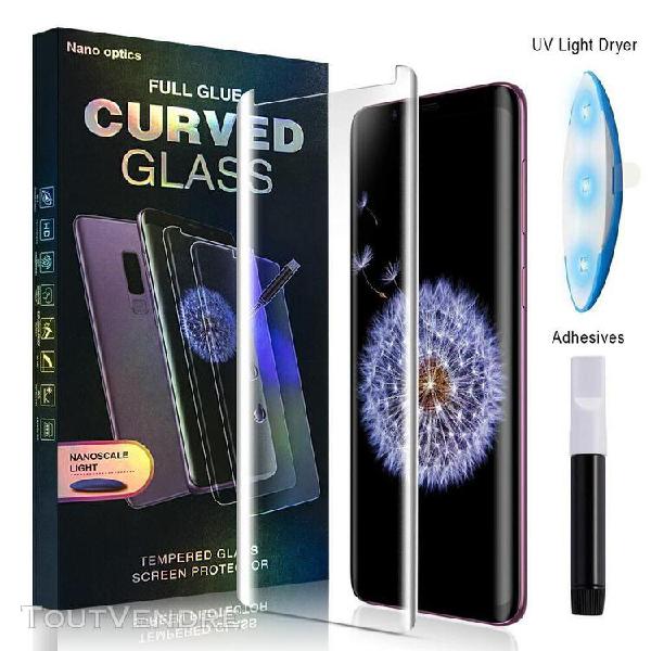 Film protecteur verre + glue liquide uv 9h samsung galaxy s8