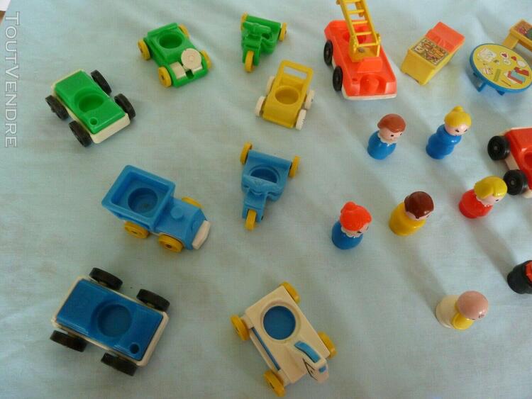 Lot figurines / voitures fisher price vintage