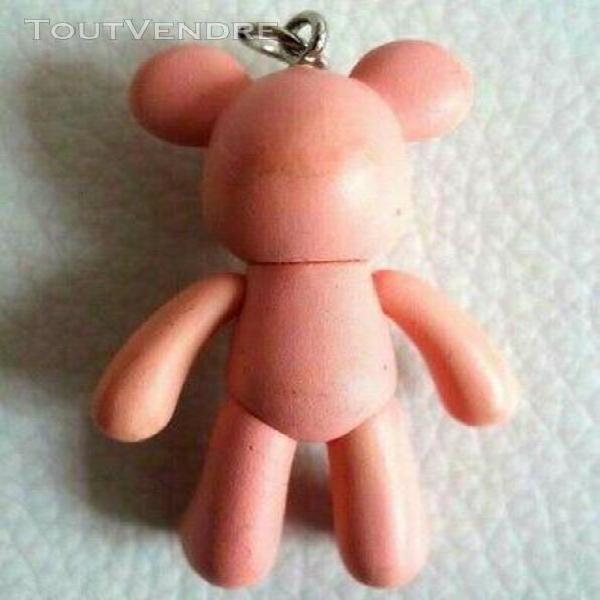 pendentif ou porte cléf ours rose coeur pink heart teddy