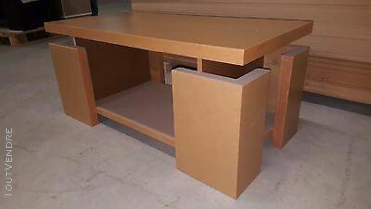 Table basse design 100 x 50 cm vernis naturel