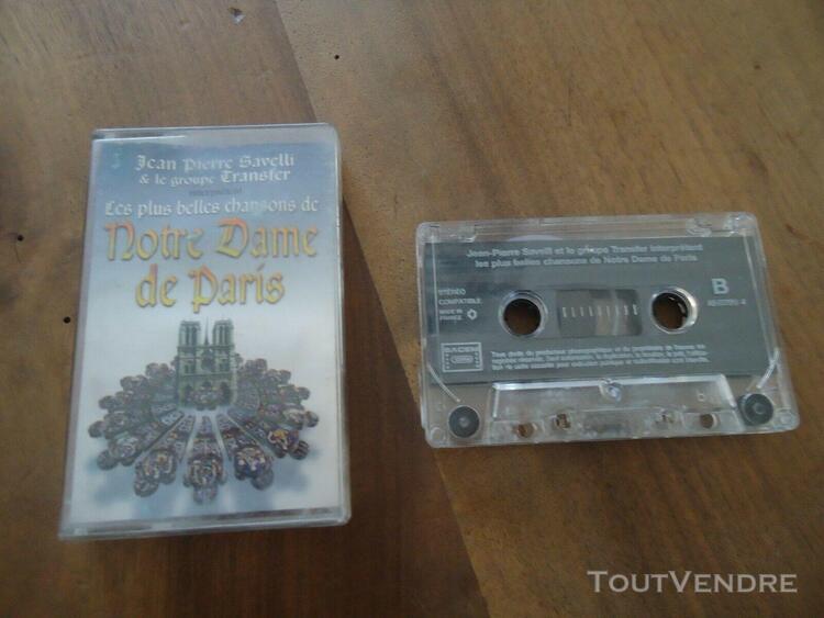 k7 audio - les plus belles chansons de notre dame de paris -