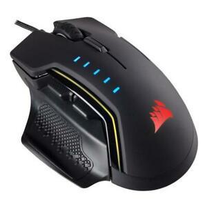 Corsair souris gamer optique glaive rgb 16000 dpi. noire