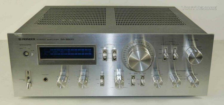 amplificateur stéréophonique vintage pioneer sa-8800 blue