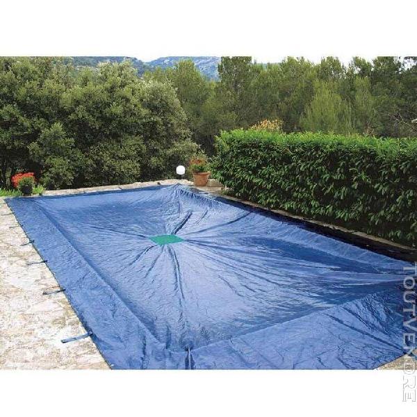 bâche de protection 240g/m2 pour piscine rectangulaire 5 x