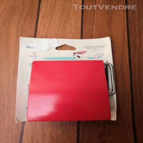 Derouleur papier toilette rouge