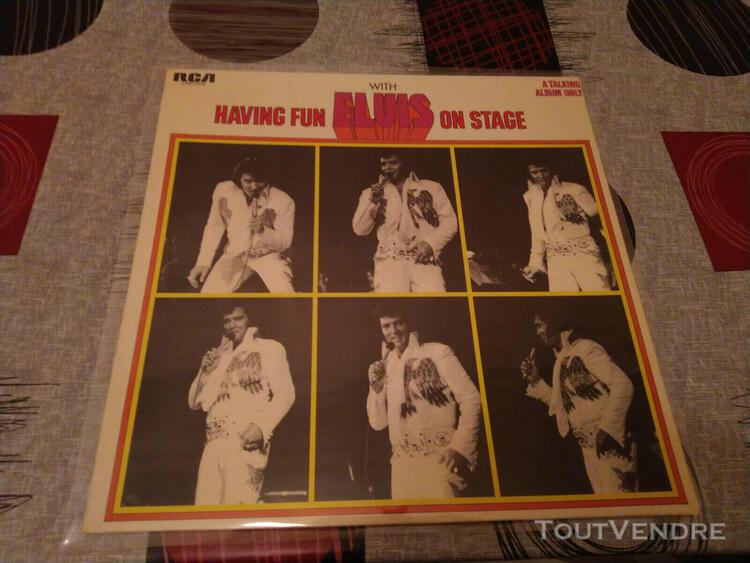 elvis presley having fun whith elvis on stage rare lp pressa