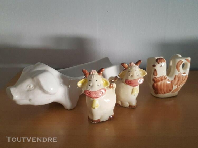 salière poivrière, porte serviettes et cochon original