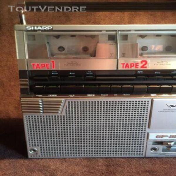 sharp gf 555 bom box ghetto blaster vintage