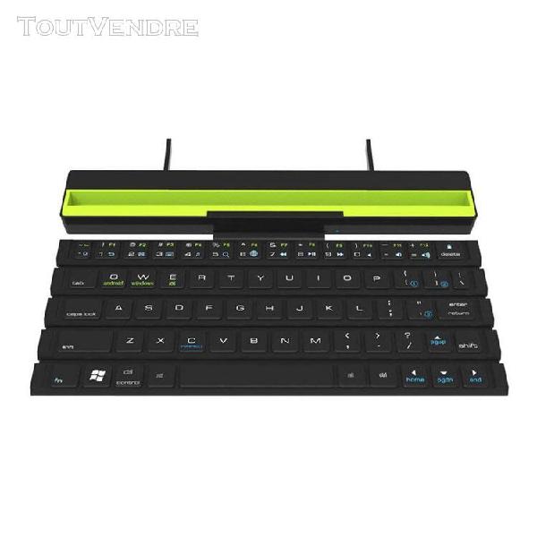 Claviers pour tablette pc rouleau clavier pliant sans fil 64