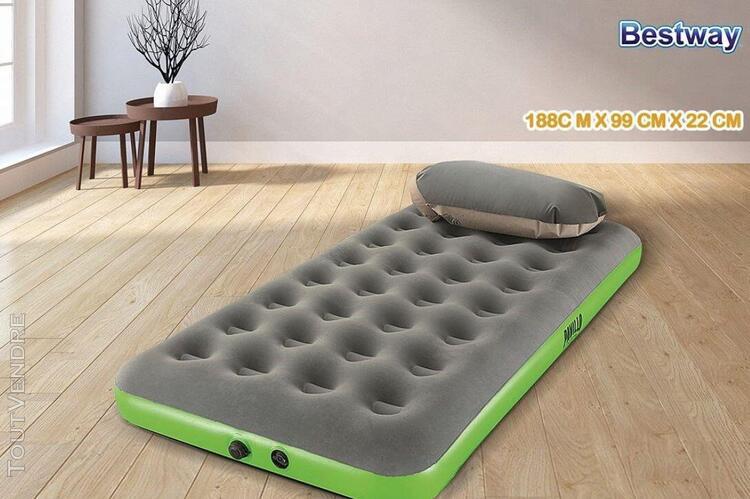 Matelas pneumatique top-roll air pump 1.88m x 99cm x 22cm ai