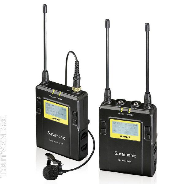 Microphones radios saramonic uwmic9-tx9+rx9 système de