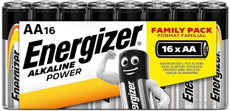 piles alcaline energizer pack de 16 piles aa energizer alkal