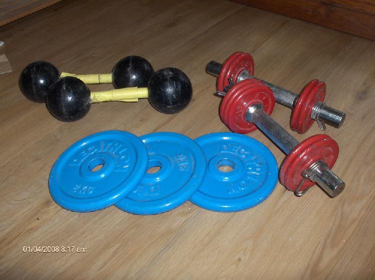 Altères et disques de musculation 80  neuf, marseille