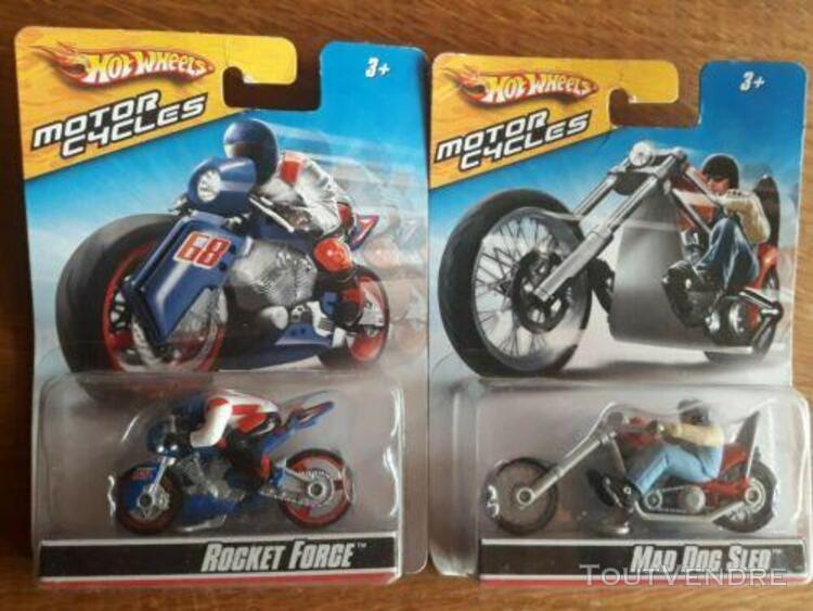 hot-wheels motor cycles lot 2 neuf boite d'origine