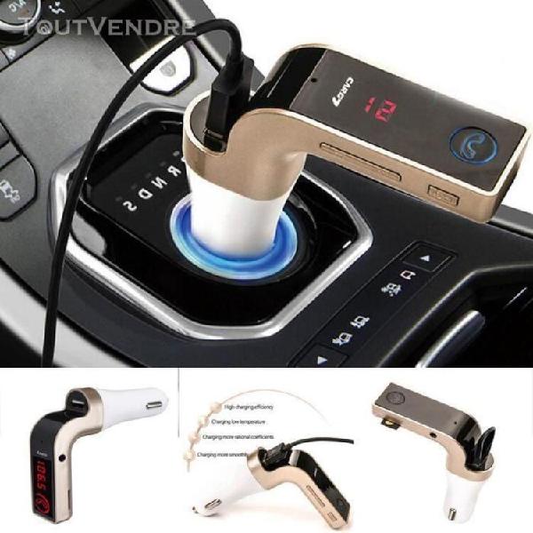 modulateur transmetteur fm sd usb bluetooth sans fil kit mai