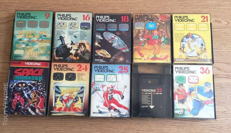 Lot 10 jeux philips videopac