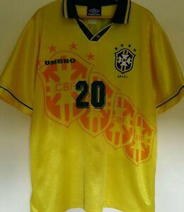 Maillot de football brésil ronaldo t.xl post wc 94 home