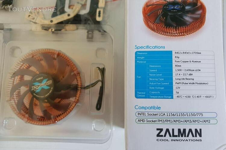 ventilateur ventirad dissipateur chaleur zalman cnps 2x amd