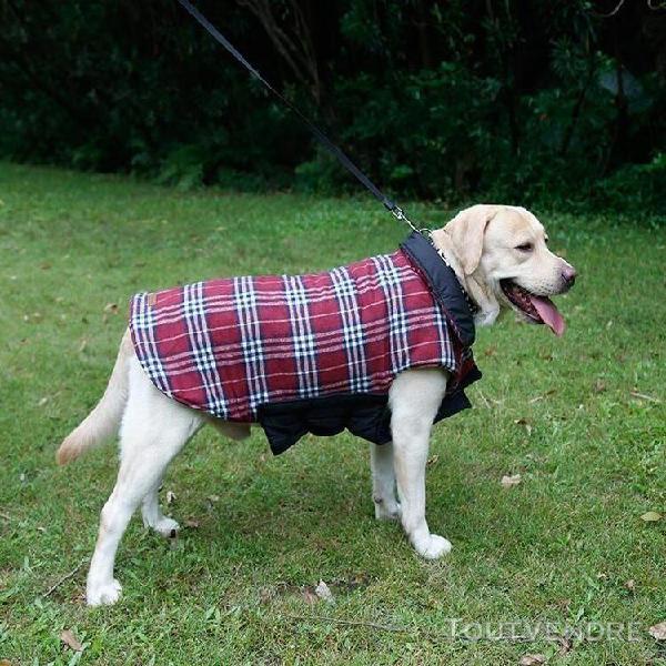 veste imperméable hiver chien réversible manteaux chaud À