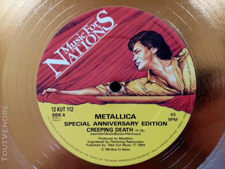 metallica creeping death..vinyl gold anniversary edition-mf