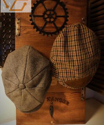 Plaque&quot;porte casquettes&quot;steampunk