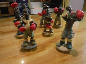 boxe boxeur boxing rare petites figurines d&apos;enfants